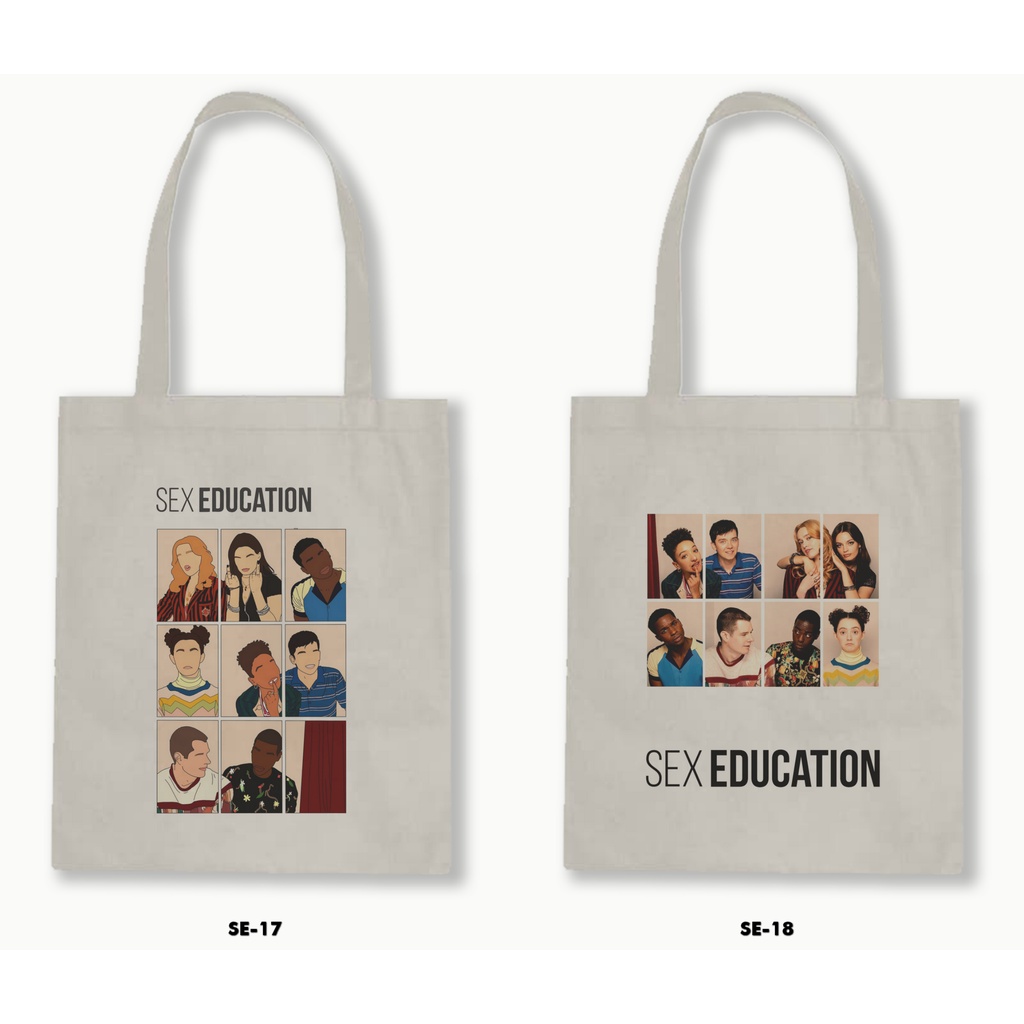 TOTE BAG BLACU - SEX EDUCATION 01