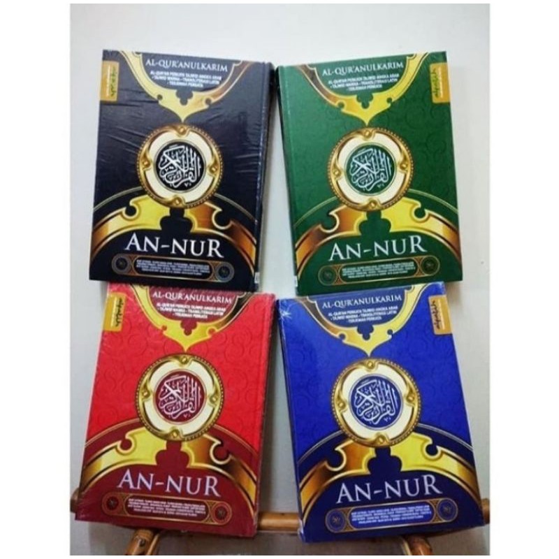 Alquran Terjemah Perkata Latin Tajwid An Nur B6 ready hijau dan biru