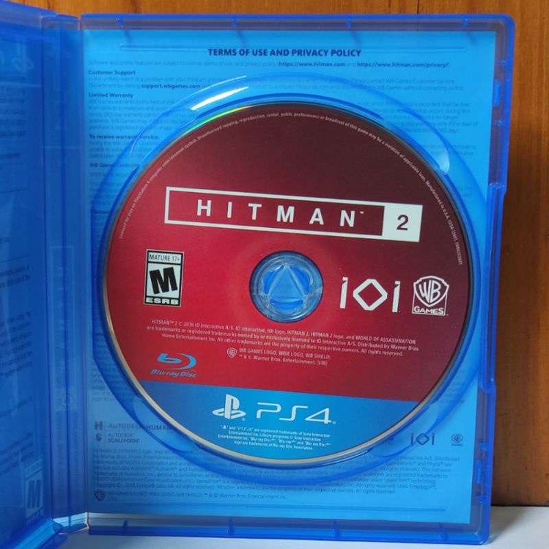 Kaset Hitman 2 PS4 Hit Man II Playstation PS 4 5 Hitman2 CD BD Game Games HITMANII Original Asli Playstation Hitman1 2 3 III