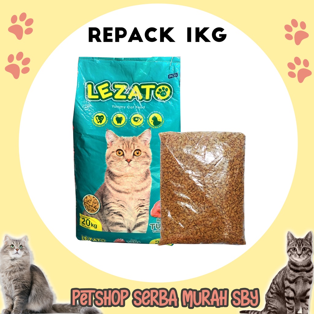 Lezato Tuna Adult Repack 1kg - Makanan Kering Kucing Dewasa