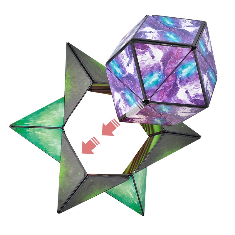 2022 Mainan Puzzle Kubus Magic Magnetik 3D Multi Warna Untuk Anak Hadiah
