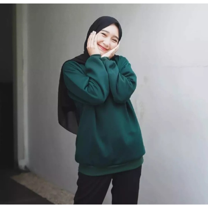 Basic Sweater Polos Oblong Wanita Best Seller