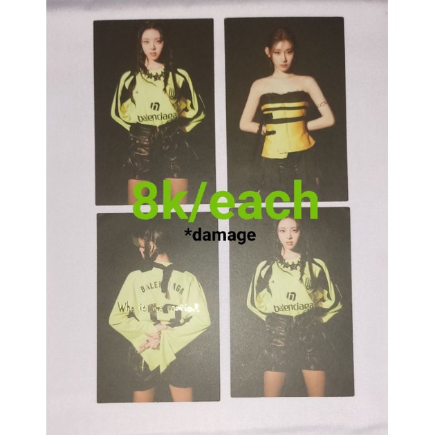 PC Photocard Hidden Card Itzy Chaeryeong Yuna guess who