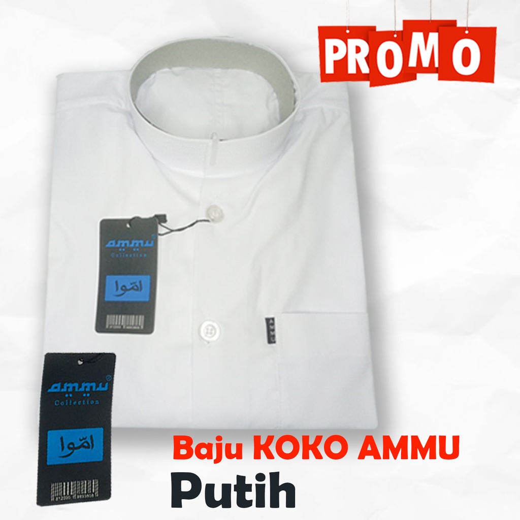 Jual Koko Ammu Putih ( Baju Muslim Amu/Baju Ammu/Koko Salaf/Koko Santri ...