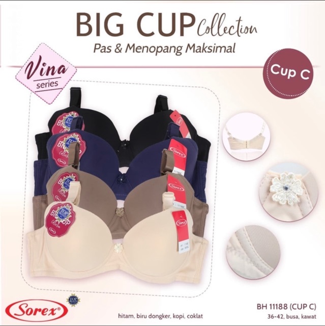 Bra bh Big Cup Sorex 11188 Cup C