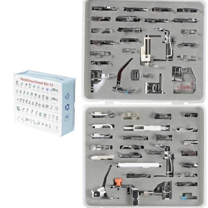 Set Sepatu Mesin Jahit Portable Multifunctional 52 Kit +Box Penyimpan