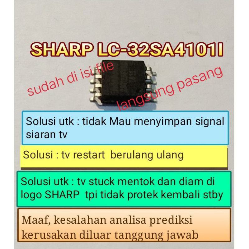 IC EPROM TV LED SHARP LC-32SA4101I