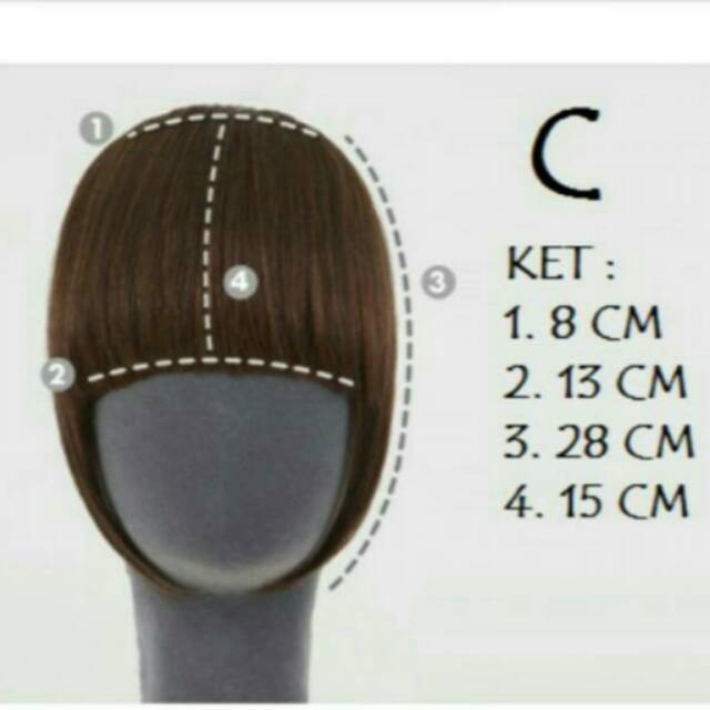 Hair clip Poni depan