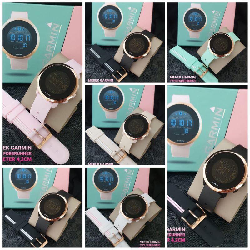 Jam Tangan Digital Pria Sport Garmin Forerunner
