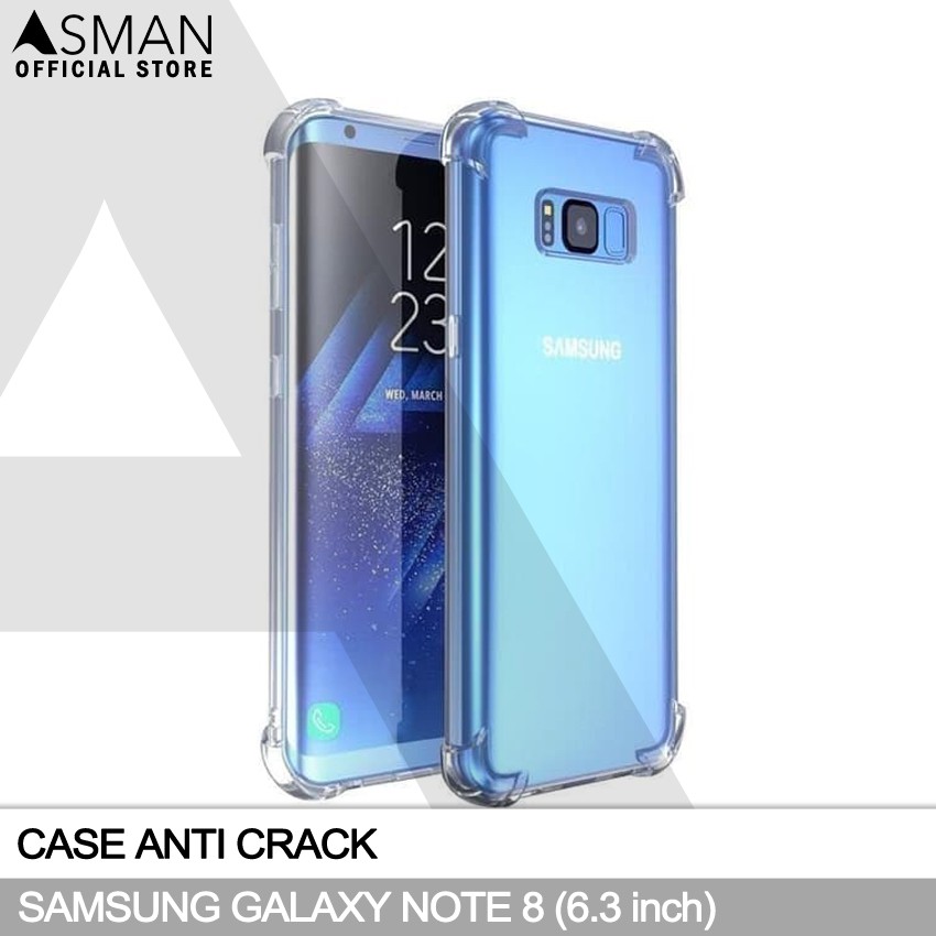 Anti Crack Samsung Galaxy Note 8 (6.3&quot;) | Soft Case Anti Bentur - Clear