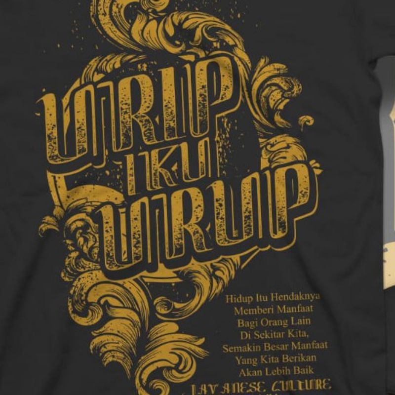 Kaos Wayang Urip Iku Urup/Kaos Pria Keren/Kaos Jawa/Kaos Wayang Jawa/Kaos Wayang Murah