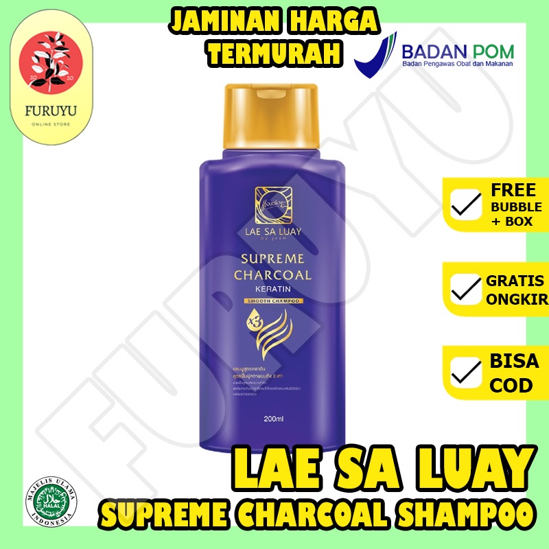 Lae Sa Luay Shampoo Supreme Charcoal Smooth Original BPOM