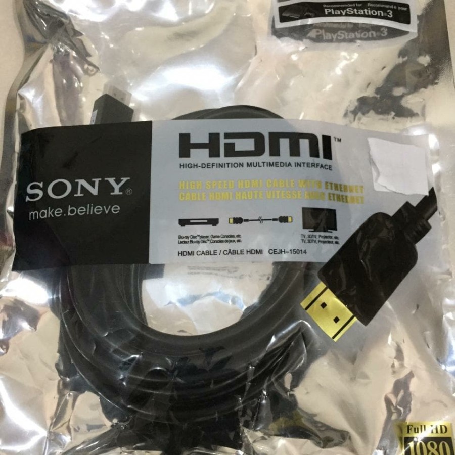 KABEL HDMI SONY 10 METER V1.4 GOLD PLATE / HDTV SONY 10M ORIGINAL