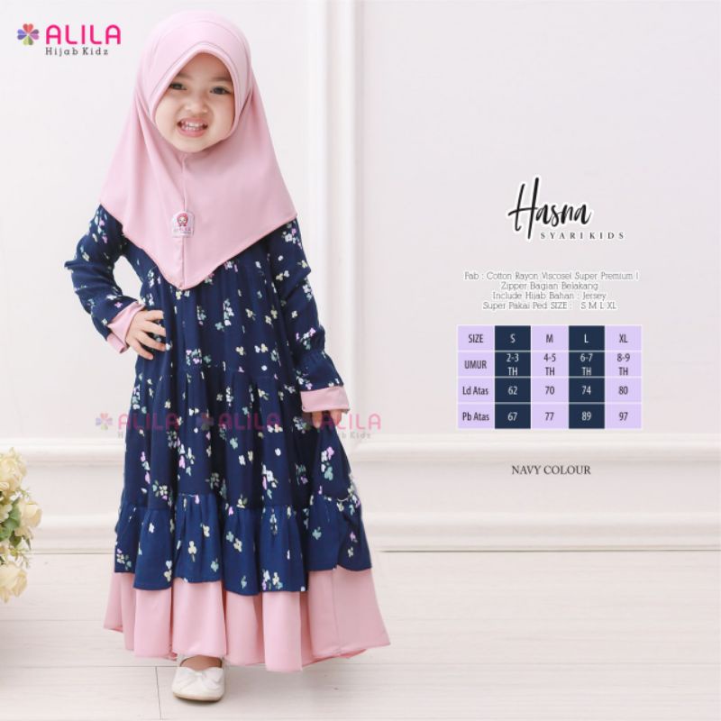 ZS HASNA GAMIS SYARI KIDS BY ALILA