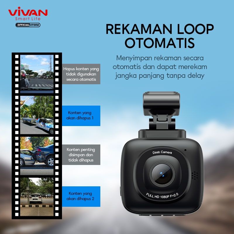 Vivan VDR01 HD Dash Camera Super Wide Angle