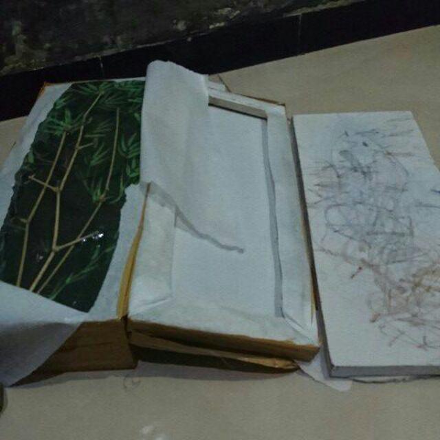 Lukisan 3d Pohon Bambu Minimalis