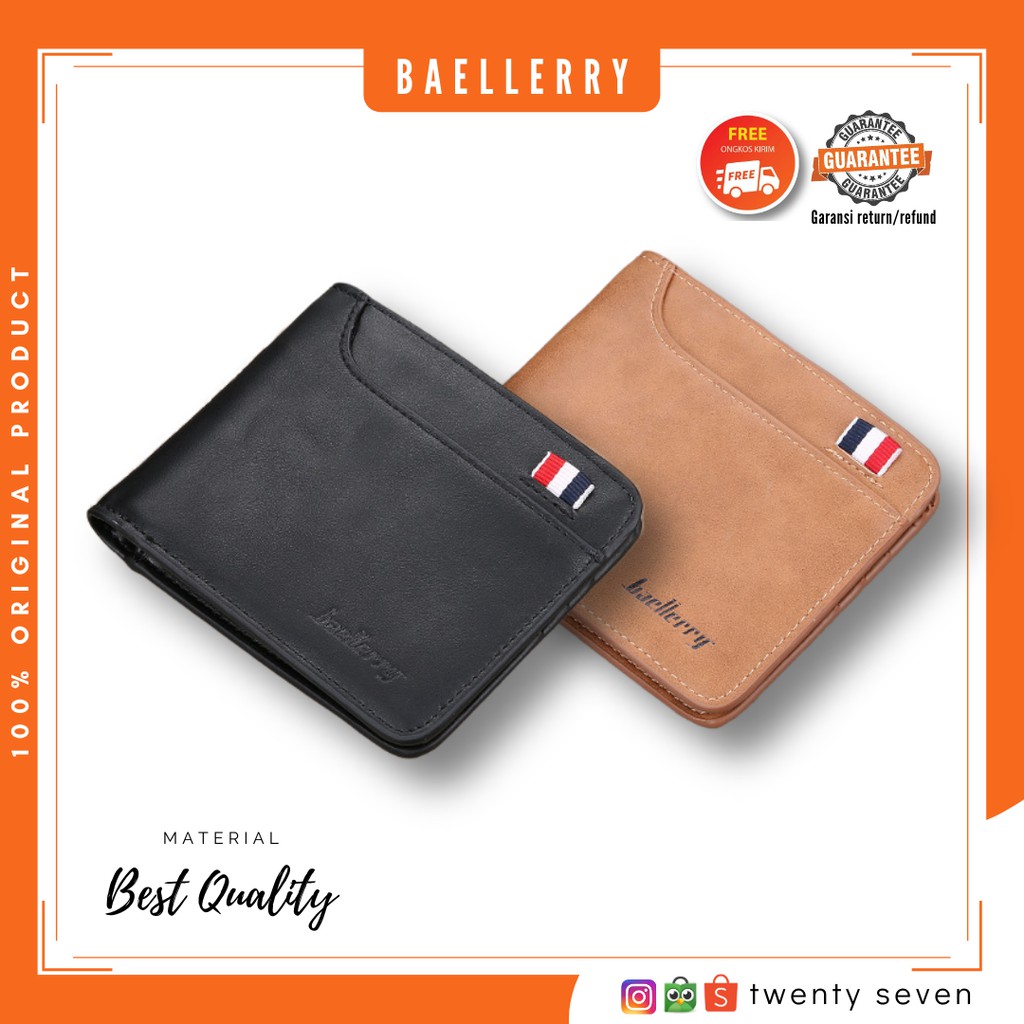 Dompet Impor Pria Baellerry D9152 | Dompet Kulit Lipat Cowok Baellerry