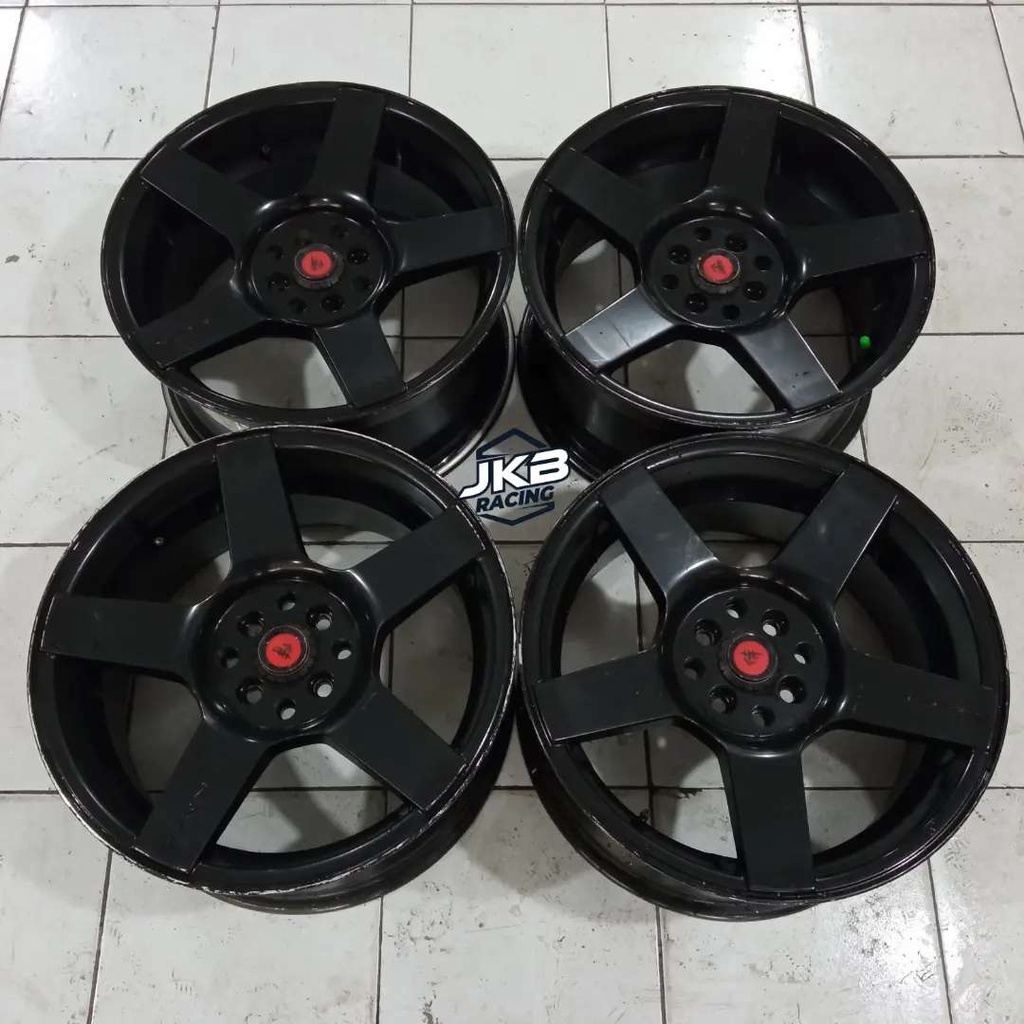 Velg Mobil Second KMC Ring 17 lebar 8.5 pcd 4x100-114.3 Et 35