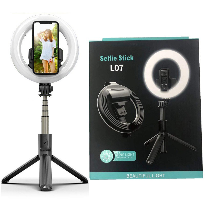 Ringlight Selfie Tongsis +Tripod L07