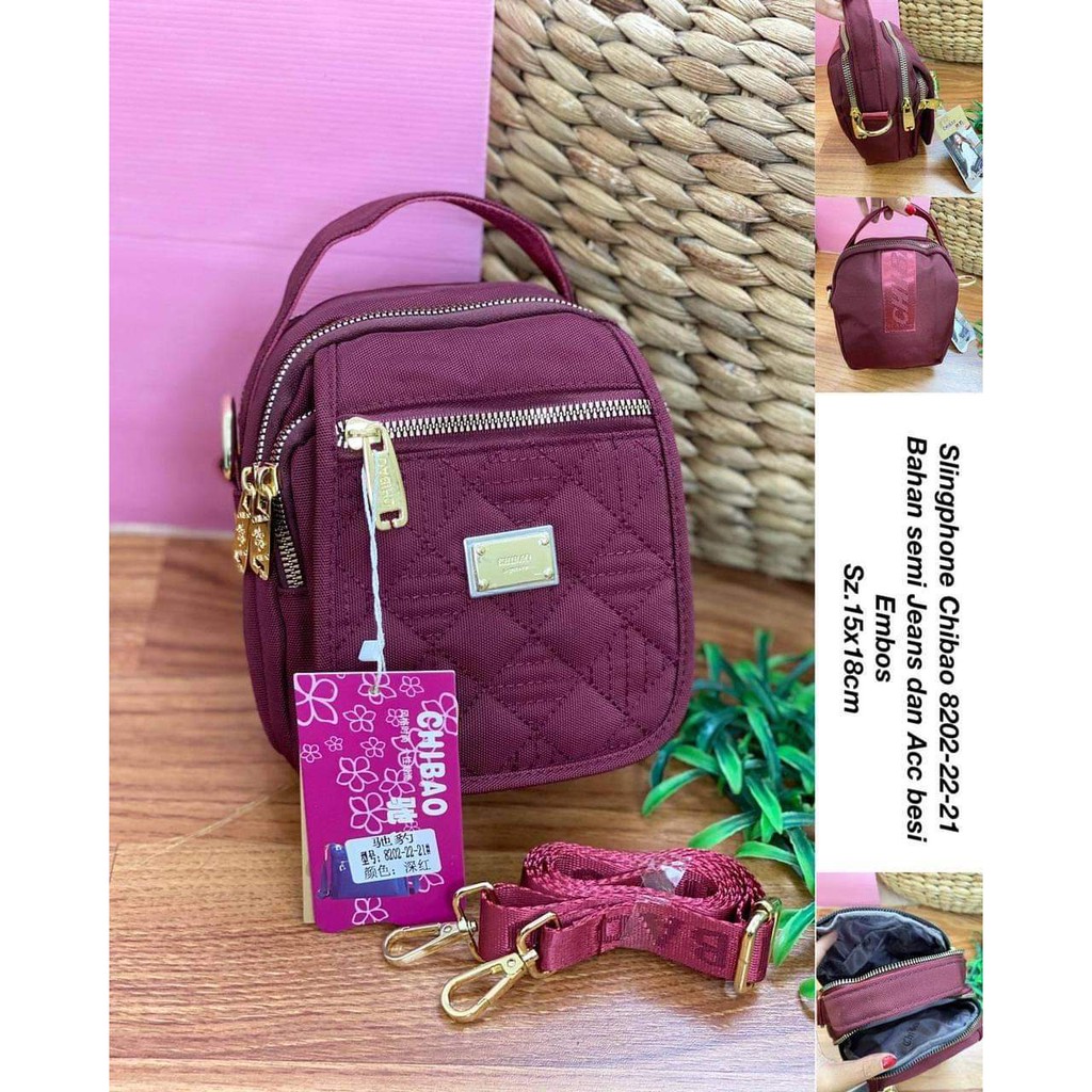 TAS SLEMPANG WANITA CHIBAO BAHAN KANVAS KODE 8202-22.TAS CHIBAO TERBARU TAS WANITA IMPORT BISA COD!!