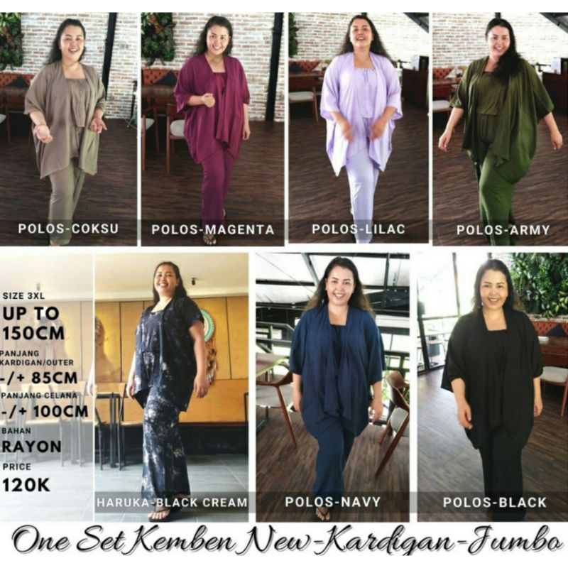 SETELAN JUMBO CARDI+KEMBEN+CELANA LD 150