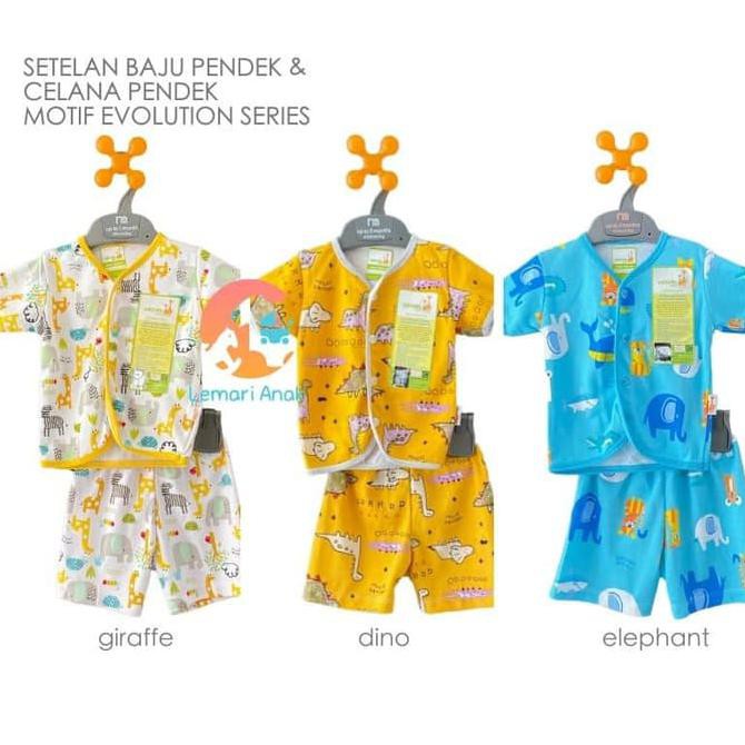 VELVET JUNIOR Setelan Baju Pendek + Celana Pendek Newborn - EVOLUTION