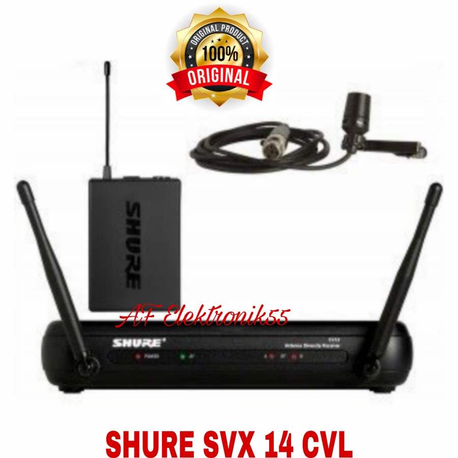 Mic Wireles SHURE SVX 14 / CVL Presenter CLIPON Original