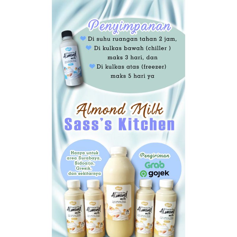 

Booster Asi RAW Almond milk / Susu almond 250ml