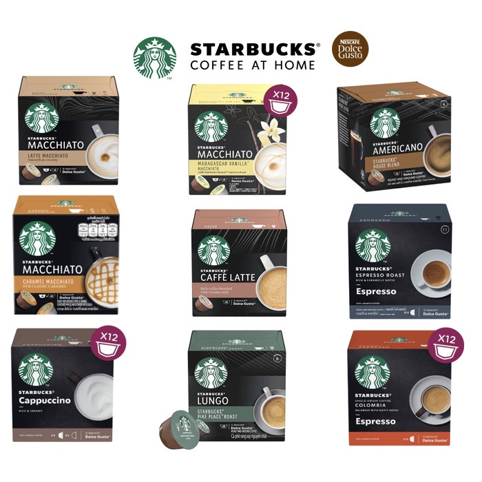 

✨COD✨ Nescafe Dolce Gusto Starbucks Coffee Capsule Kapsul NDG Dolce Gusto - cappuccino