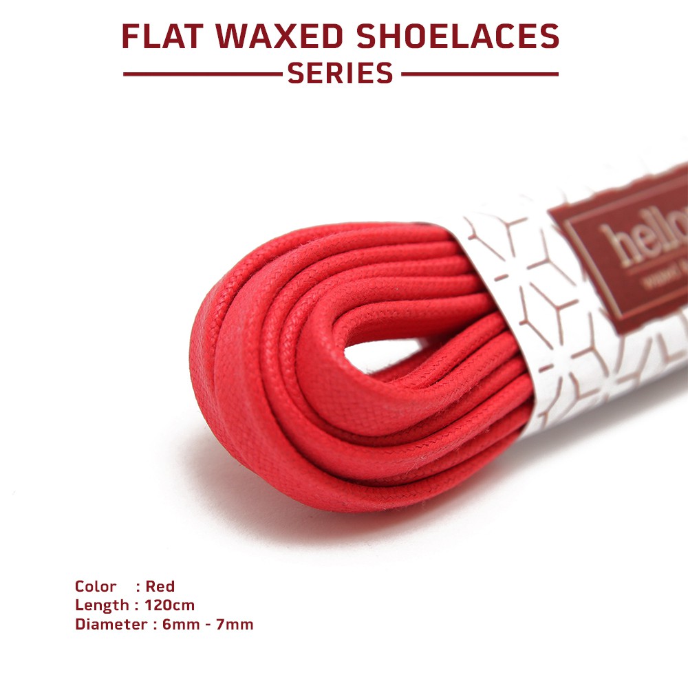 Tali Sepatu Sneakers | Tali Sepatu Lilin Merah