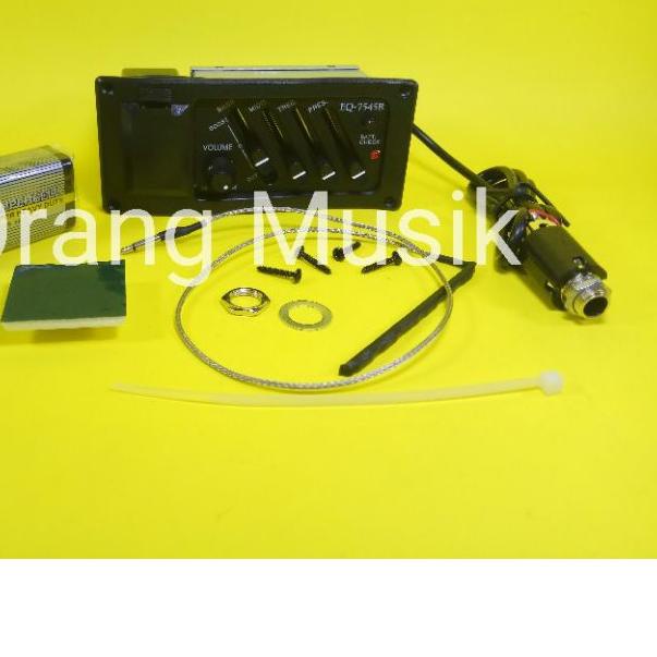 Preamp EQ 7545R - Pick Up Gitar Akustik - Equalizer 7545 R Gitar Akustik Elektrik