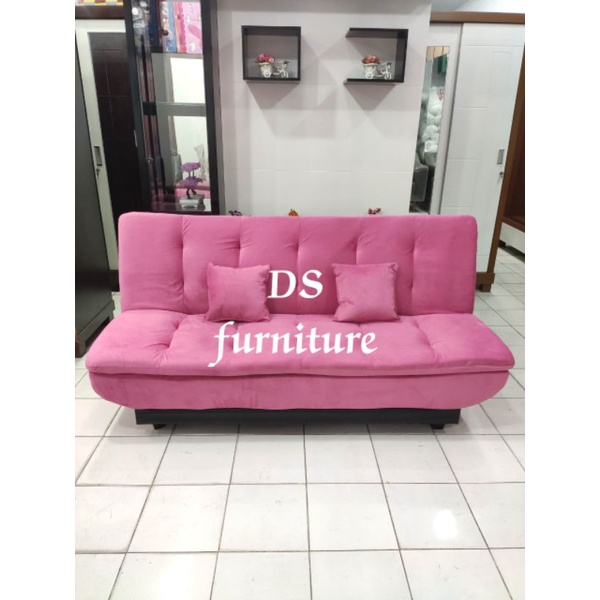 sofabed/sofabed ruang tamu/sofabed santai sofa bed minimalis/sofabed pink