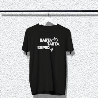 Kaos Tshirt Baju Distro Keren Harta Tahta Sepeda Premium Pria Wanita Cotton Combed 30s