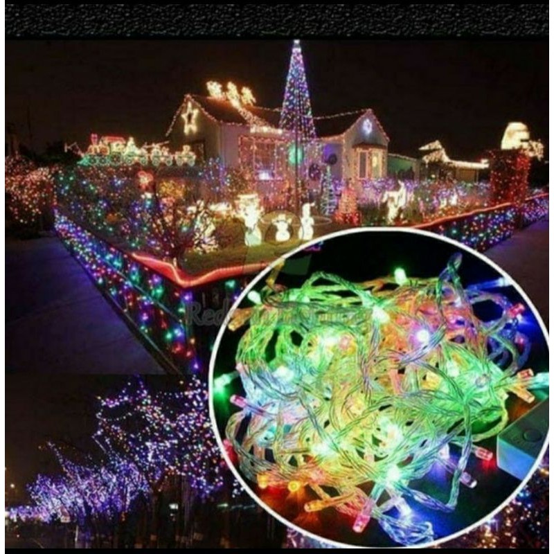 Lampu Natal Led , Dekorasi , Twinkle Light RGB , Panjang 10 meter