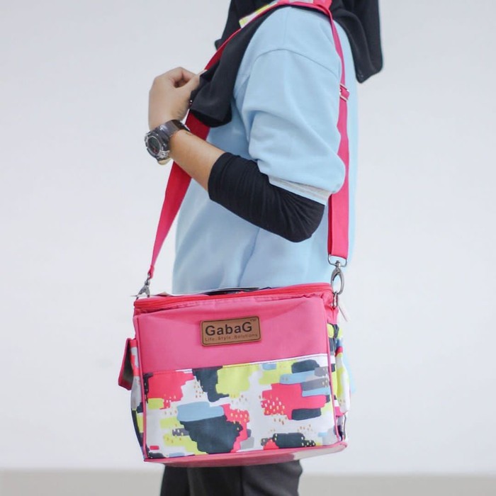 Cooler Bag Gabag Sling Series - Tas Pendingin Asi Gabag - Pink Camo