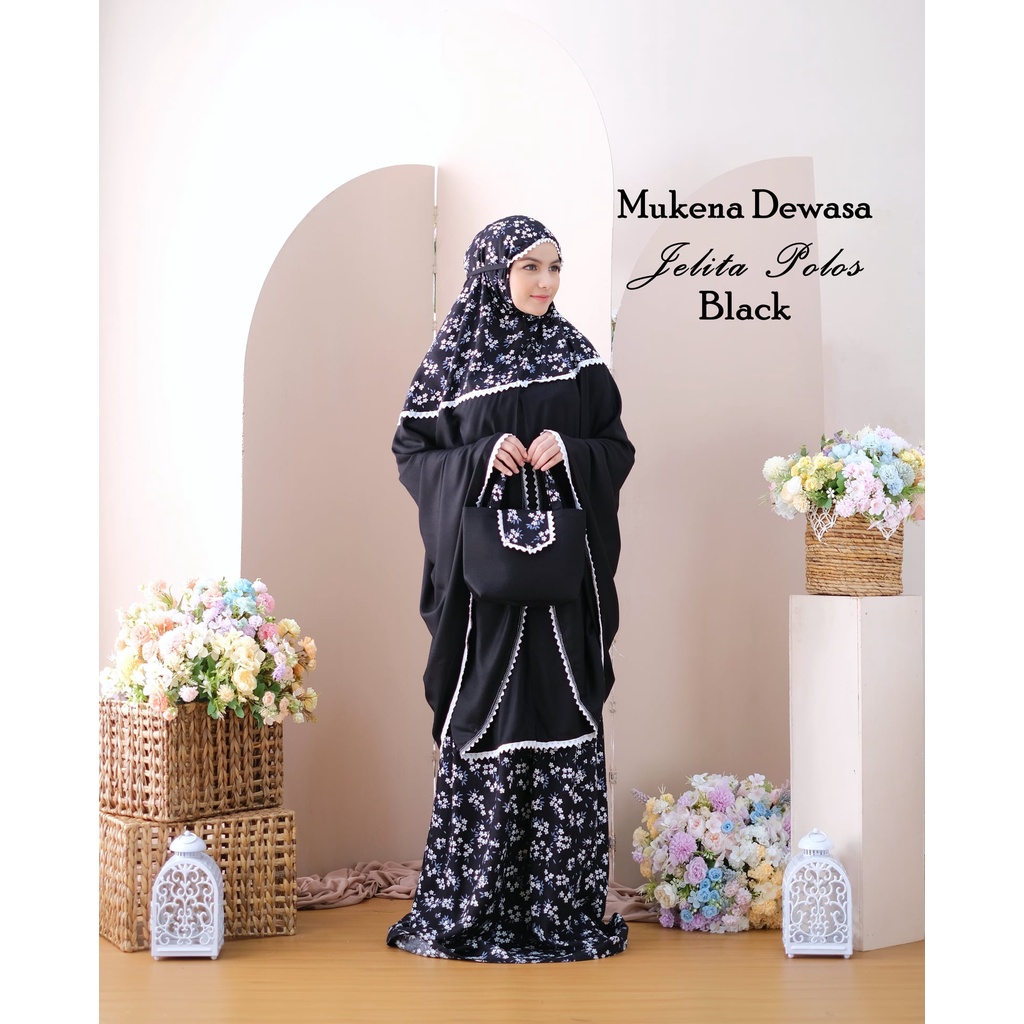 Jumuna - Mukena Dewasa Traveling Rayon Premium Motif Jelita