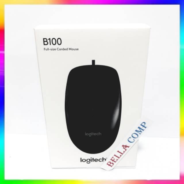 Mouse Logitech B100 Optical USB / Wired Mouse / B100 100% New/Mouse usb murah