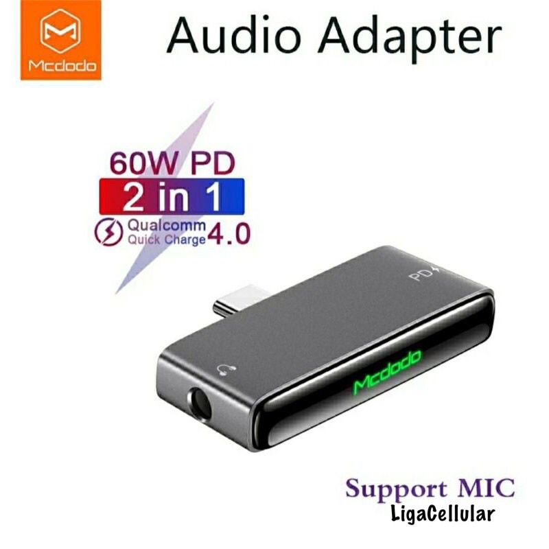 Audio Converter Asus ROG 3 /Asus ROG 5 Type C to 3.5mm DAC Open Mic Mcdodo Ca-7660