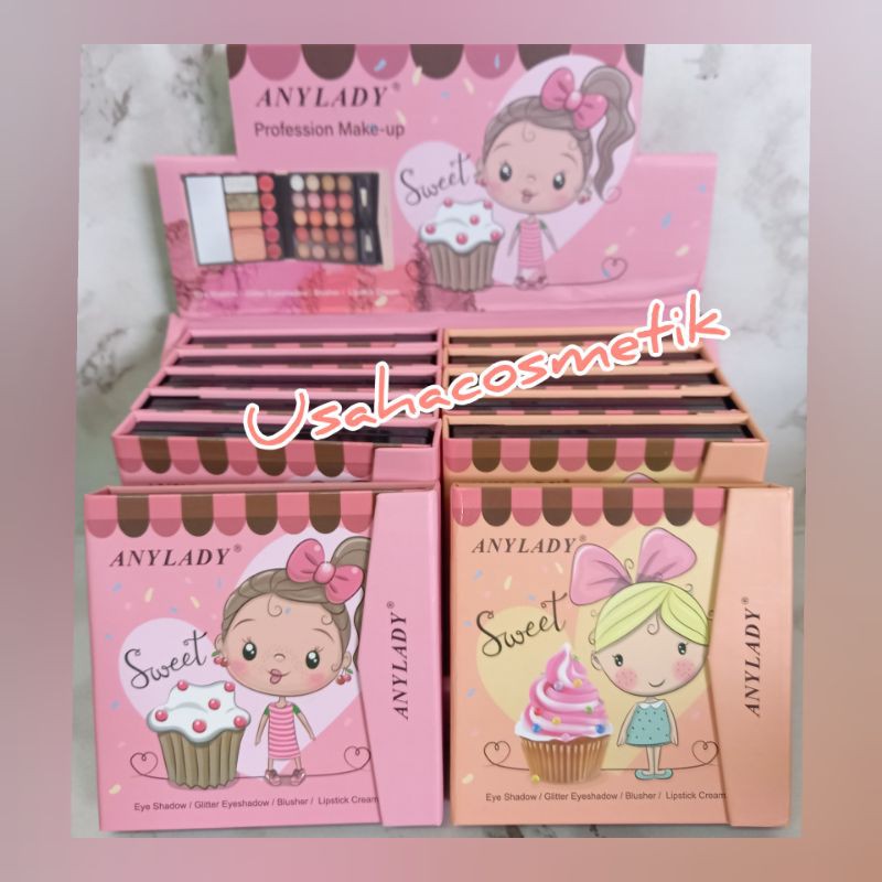 EYESHADOW ANYLADY SWEET MAKEUP FREE  KUAS MAKE UP NO.8659H