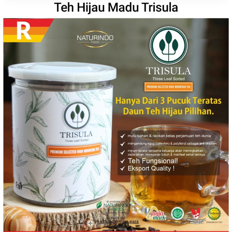 

Tiga pucuk daun teratas teh hijau madu trisula