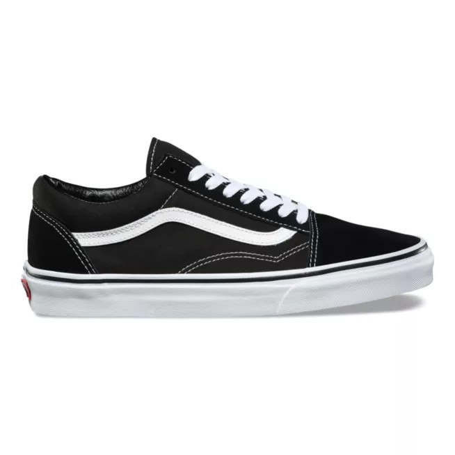 Sepatu Vans Sneakers Oldskool Hitam Putih Cacing