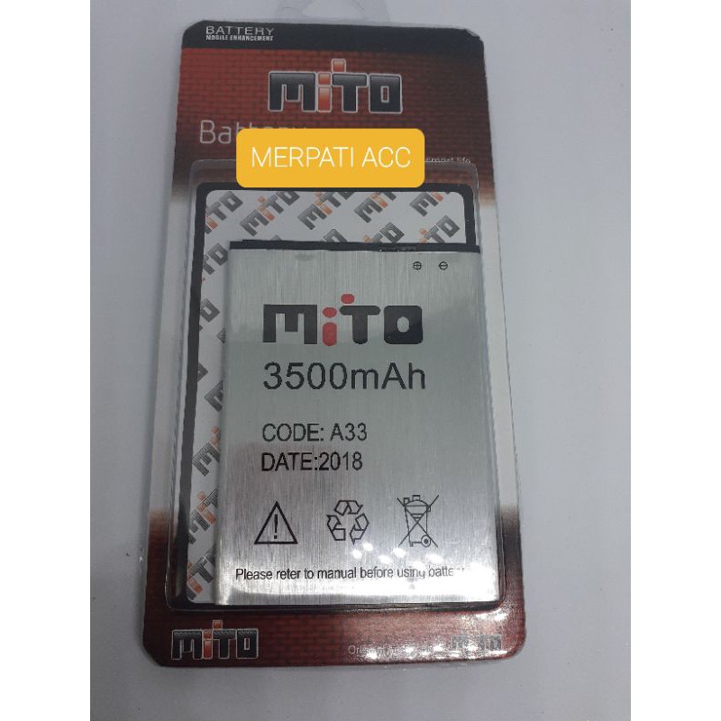 BATRE/BATERAI/BATTERY MITO BA000105 BA-000105 A33
