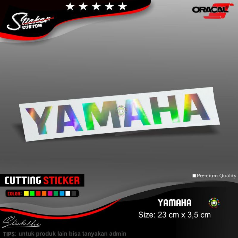 sticker yamaha cutting sticker 1 warna 23 cm