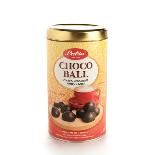

CHOCO BALL (PTC01) PROBITAS , BISKUIT COKLAT KUE KERING KALENG