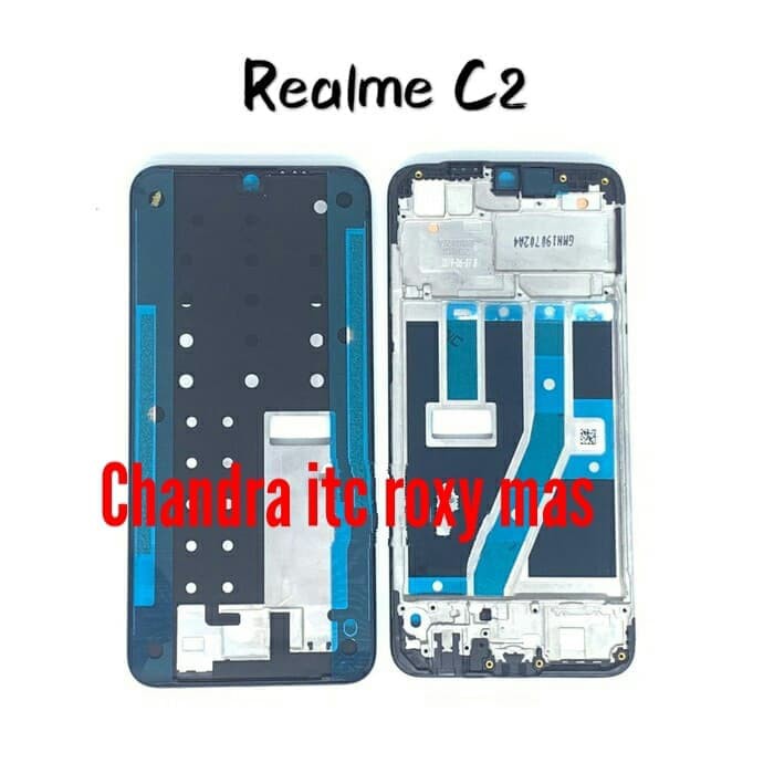 Tulang bazel frame tatakan lcd realme c2 original