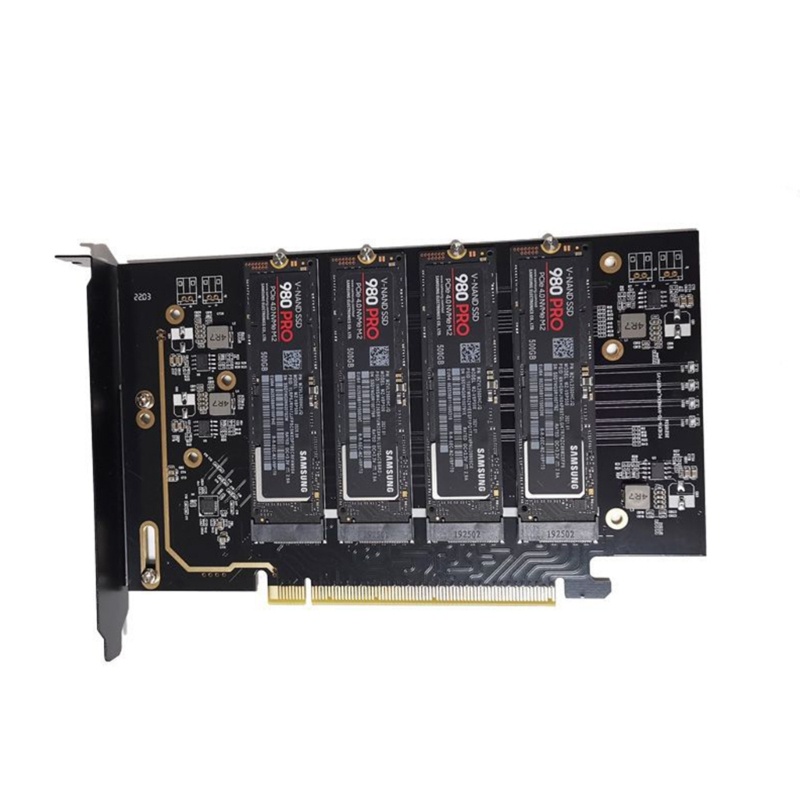 Zzz PCI Express 4.0 x16 Ke 4 Port M.2 NVME SSD Raid Card VROC Riser Card