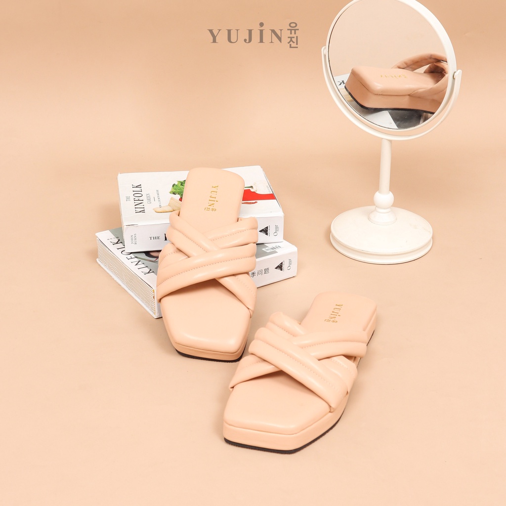 YUJIN Sendal Platform Wanita Haruka Korean Fashion Sandals