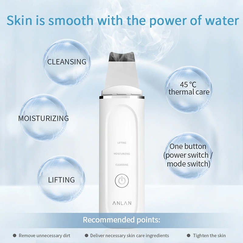 Pembersih Wajah Elektrik Skincare Tools Ultrasonic Acne Skin Cleanser