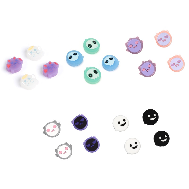 Btsg 4x Joystick Thumb Grip Cap Cover Untuk Switch Lite NS Skin Untuk Case Decorati