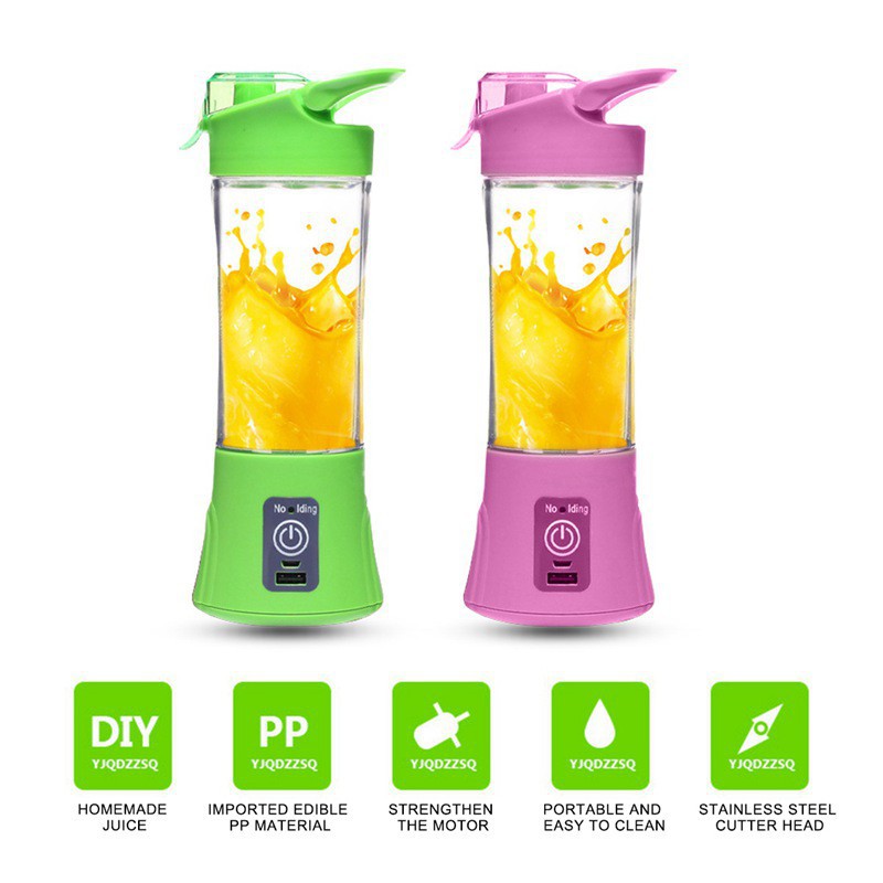 Blender Portable Qllipin Juicer Electrik - Blades Fruit Vegetable Multifunction